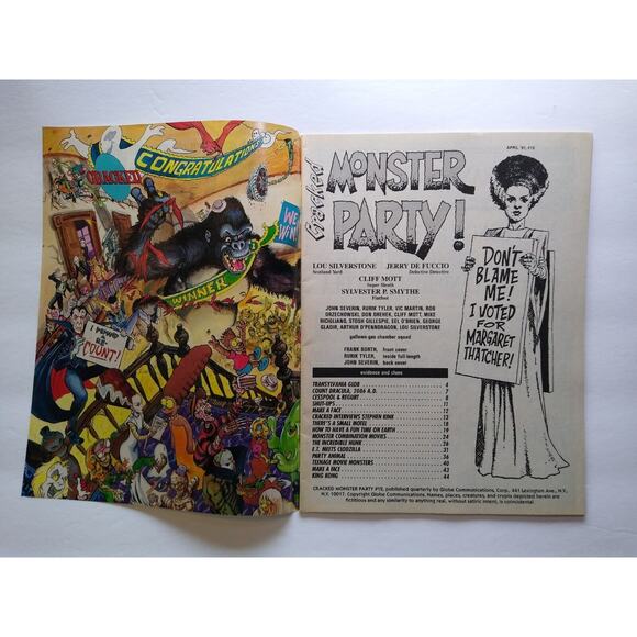 Cracked Monster Party Magazine King Kong Issue 12 Incredible Hulk Godzilla ET - Picture 2 of 7